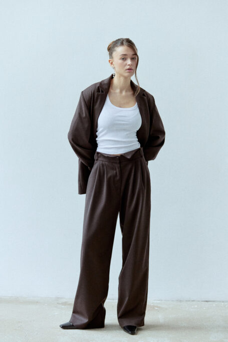 Wełniane Spodnie Flavia