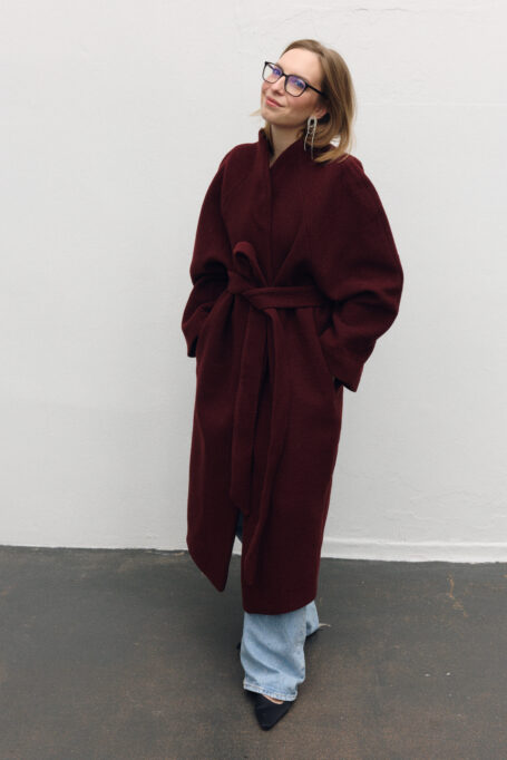 Wełniany płaszcz Ava