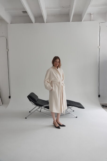 Wełniany płaszcz Ava