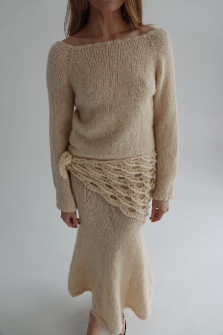 Chusta Marie ręcznie wykonywana na szydełku