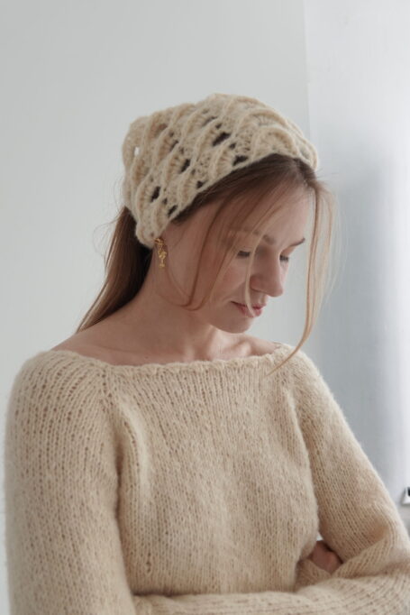 Przepaska Marie ręcznie wykonywana na szydełku